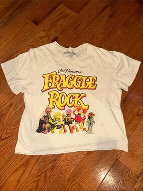 Fraggle Rock Jim Henson Women’s Cropped Tee Size XL